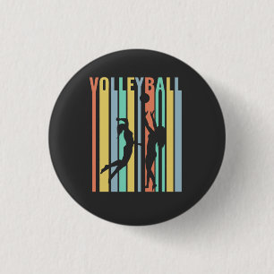 Volleyball Beachvolleyball Retro Knapp