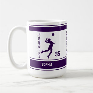 Volleyball Birthday Gift, Volleyball Girl Player Kaffemugg