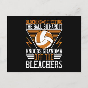 Volleyball - blockera Boll så hårt Vykort