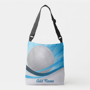 Volleyball blue Customize Personalize Axelväska