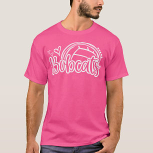 Volleyball Bobcat School Sportfantast Team Spirit T Shirt