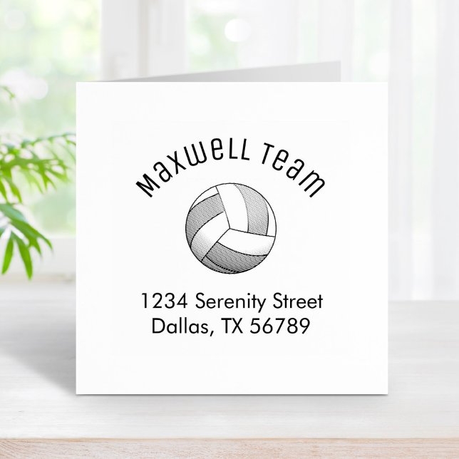 Volleyball Boll Arch-familjen Adress Stämpel (Skapare uppladdad)