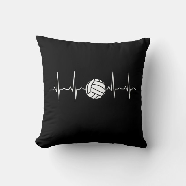 Volleyball Boll Heartslag Kudde (Framsida)
