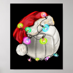 Volleyball Boll med jultomten Kid Boys Poster