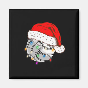 Volleyball Boll Santa Hat Funny Sport Xm Magnet