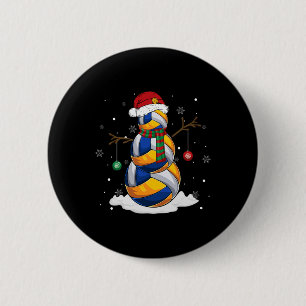 Volleyball Boll Snögubbe Santa Hat jul Pajama Knapp