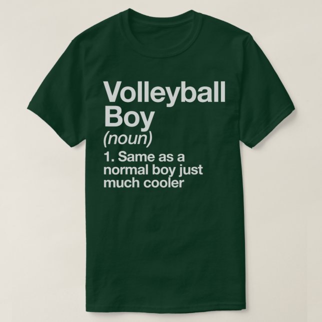 Volleyball Boy Definition Funny Sports T Shirt (Design framsida)