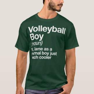 Volleyball Boy Definition Funny Sports T Shirt