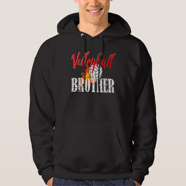 Volleyball Brother Volleyball   Hoodie (Framsida)