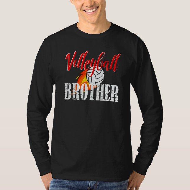 Volleyball Brother Volleyball T Shirt (Framsida)