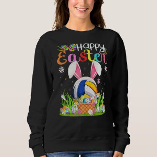 Volleyball Bunny Egg Hunting Volleyball Lycklig Ea T Shirt