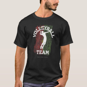Volleyball Burkina Faso Flagga Girls Volleyball Wo T Shirt