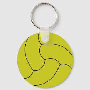 Volleyball Button Keychain Nyckelring