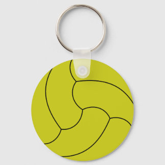 Volleyball Button Keychain Nyckelring