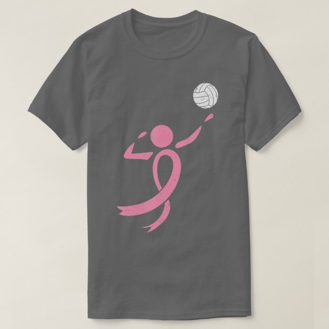 Volleyball Cancer Disease kemoterapi Patient T Shirt (Design framsida)