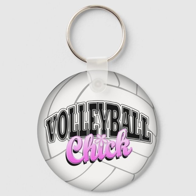 Volleyball Chick Keychain Nyckelring (Framsida)