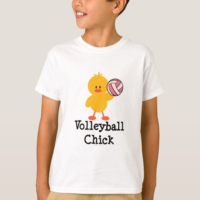 Volleyball Chick Kids Sweatshirt Tröja (Framsida)
