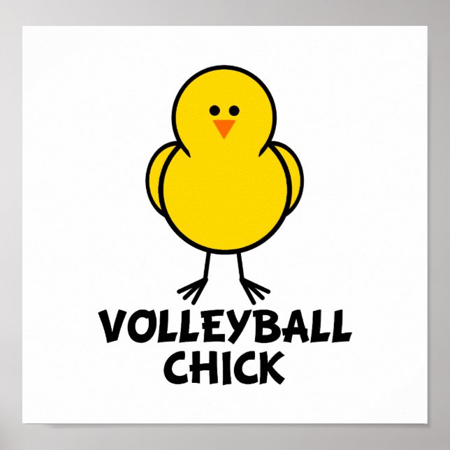 Volleyball Chick Poster (Framsidan)