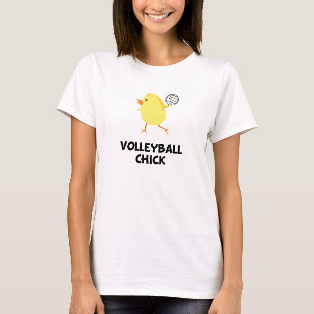 Volleyball Chick T-shirt (Framsida)