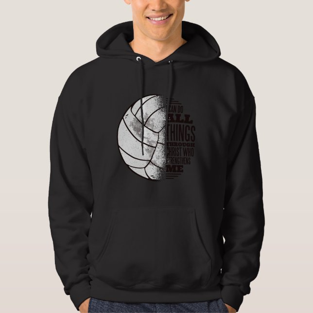 Volleyball christ hoodie (Framsida)