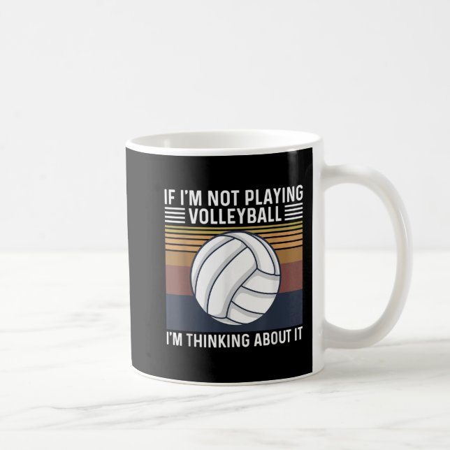 Volleyball-citat för en Volleyball Player Kaffemugg (Höger)