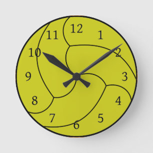 Volleyball Clock Rund Klocka