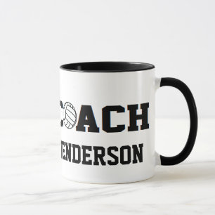 Volleyball Coach - anpassningsbar 2 Mugg