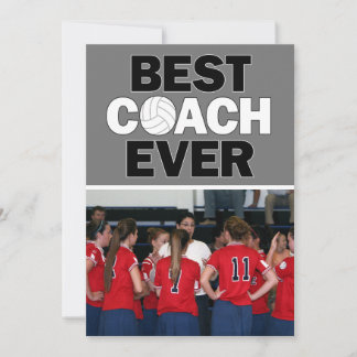 Volleyball Coach Best All Anpassningsbar Photo Tac Tack Kort