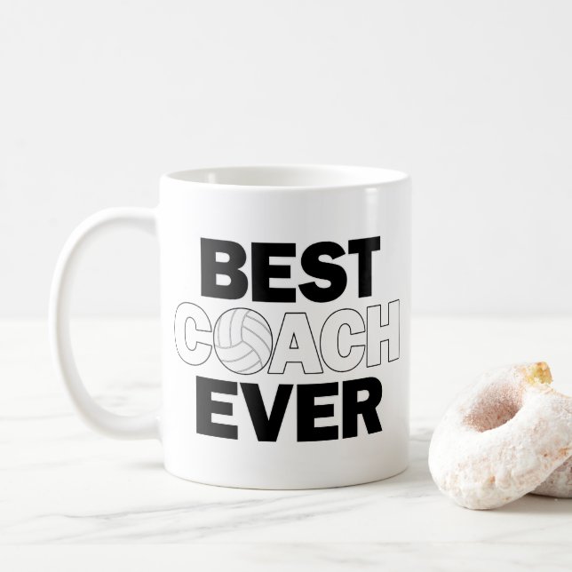 Volleyball Coach Best Coach nånsin funny kaffe Mug Kaffemugg (Med munk)