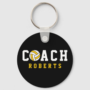 volleyball COACH [eget namn] Nyckelring