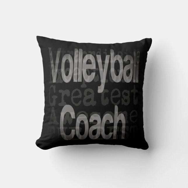 Volleyball Coach Extraordinaire Kudde (Framsida)