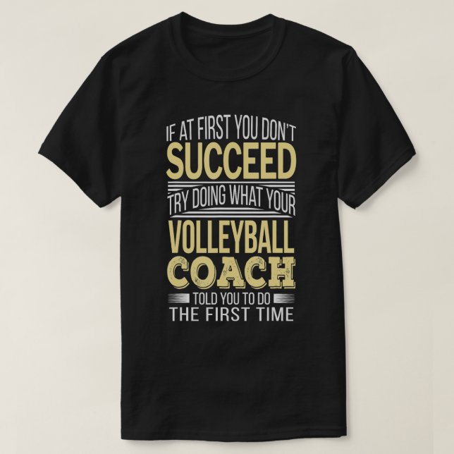Volleyball Coach Funny Gift T Shirt (Design framsida)