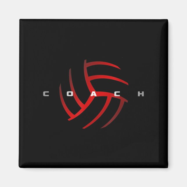 Volleyball Coach Magnet (Framsidan)