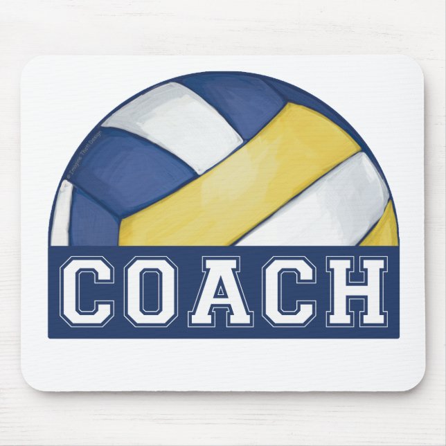 Volleyball Coach Mousepad Musmatta (Framsidan)