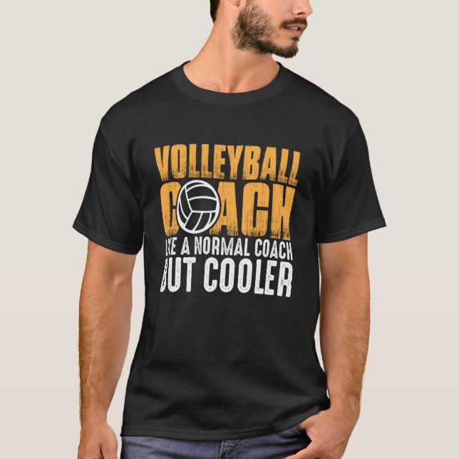 Volleyball coach som en vanlig coach men kylare 2 t shirt (Framsida)