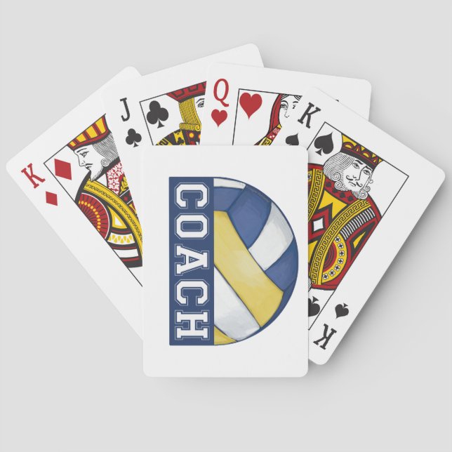 Volleyball Coach Spel Kort (Baksidan)