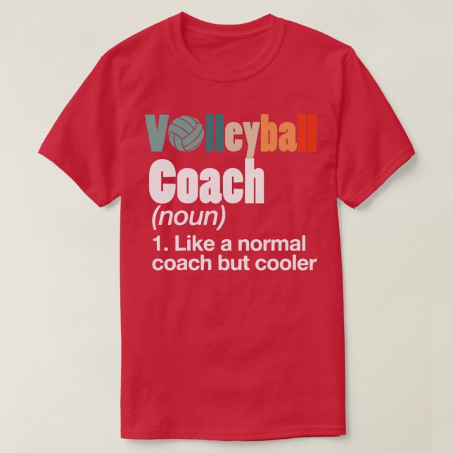 Volleyball Coach T Shirt (Design framsida)