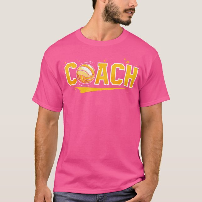 Volleyball Coach T Shirt (Framsida)