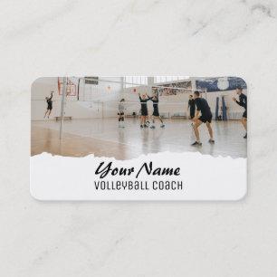 Volleyball Coach Visitkort