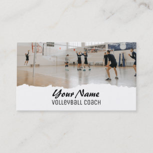 Volleyball Coach Visitkort