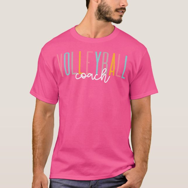 Volleyball Coach Volleyball Trainer Volleyball Pla T Shirt (Framsida)