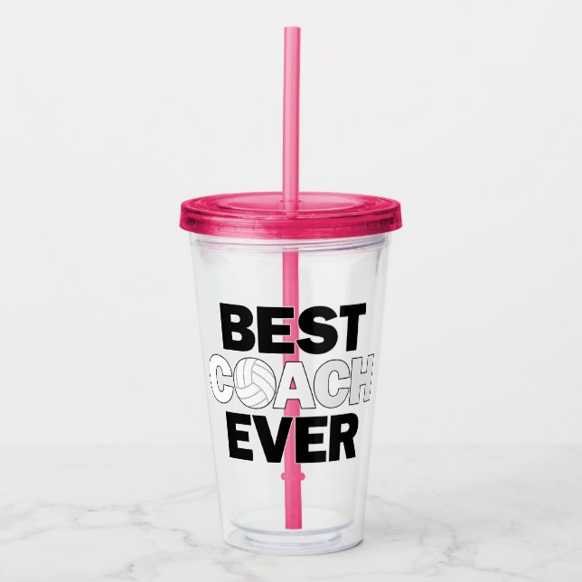 Volleyball Coachs bästa tränare någonsin i Roligte Take Away Mugg (Framsida)