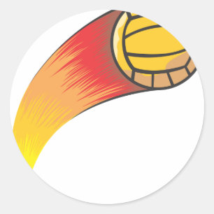 Volleyball Comet Runt Klistermärke