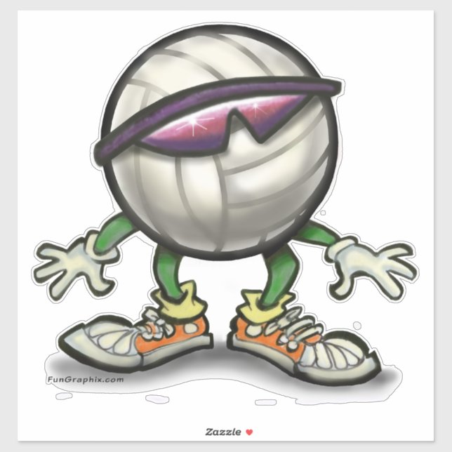 Volleyball Coola Klistermärken (Ark)