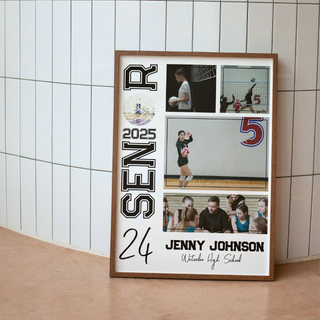 Volleyball Custom Senior Night Picture Poster (Skapare uppladdad)