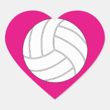 Volleyball Cute Heart-Shaped Anpassningsbar Färg S