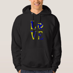 Volleyball Cute Volleyball i kärlek för Tonåring f Hoodie