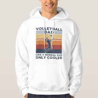Volleyball Dad Like A Normal Dad Only Cooler Vinta Hoodie