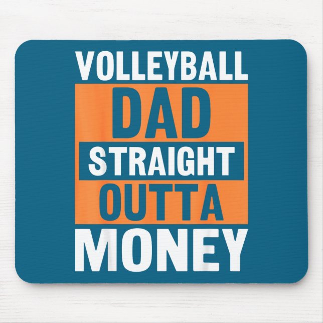 Volleyball Dad Straight Outta Money Funny Srts Par Musmatta (Framsidan)