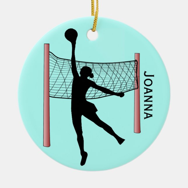 Volleyball Design Ceramic Ornament (Framsidan)